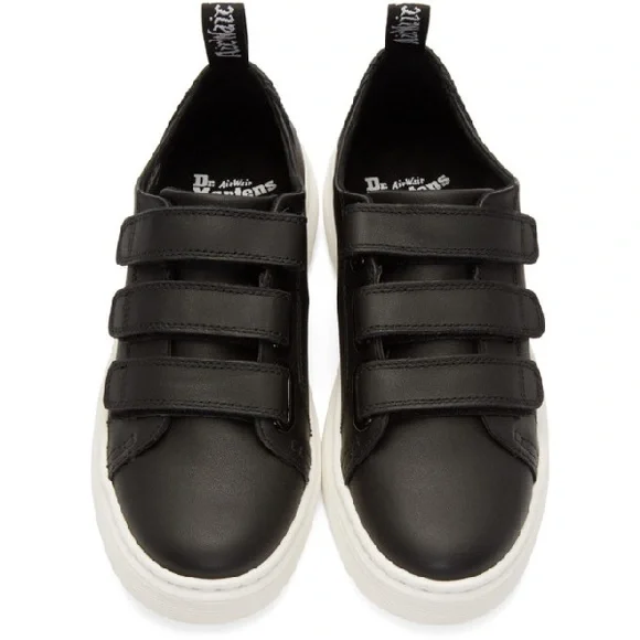 Dr. Martens Black Dante Strap Sneakers - Picture 1 of 13